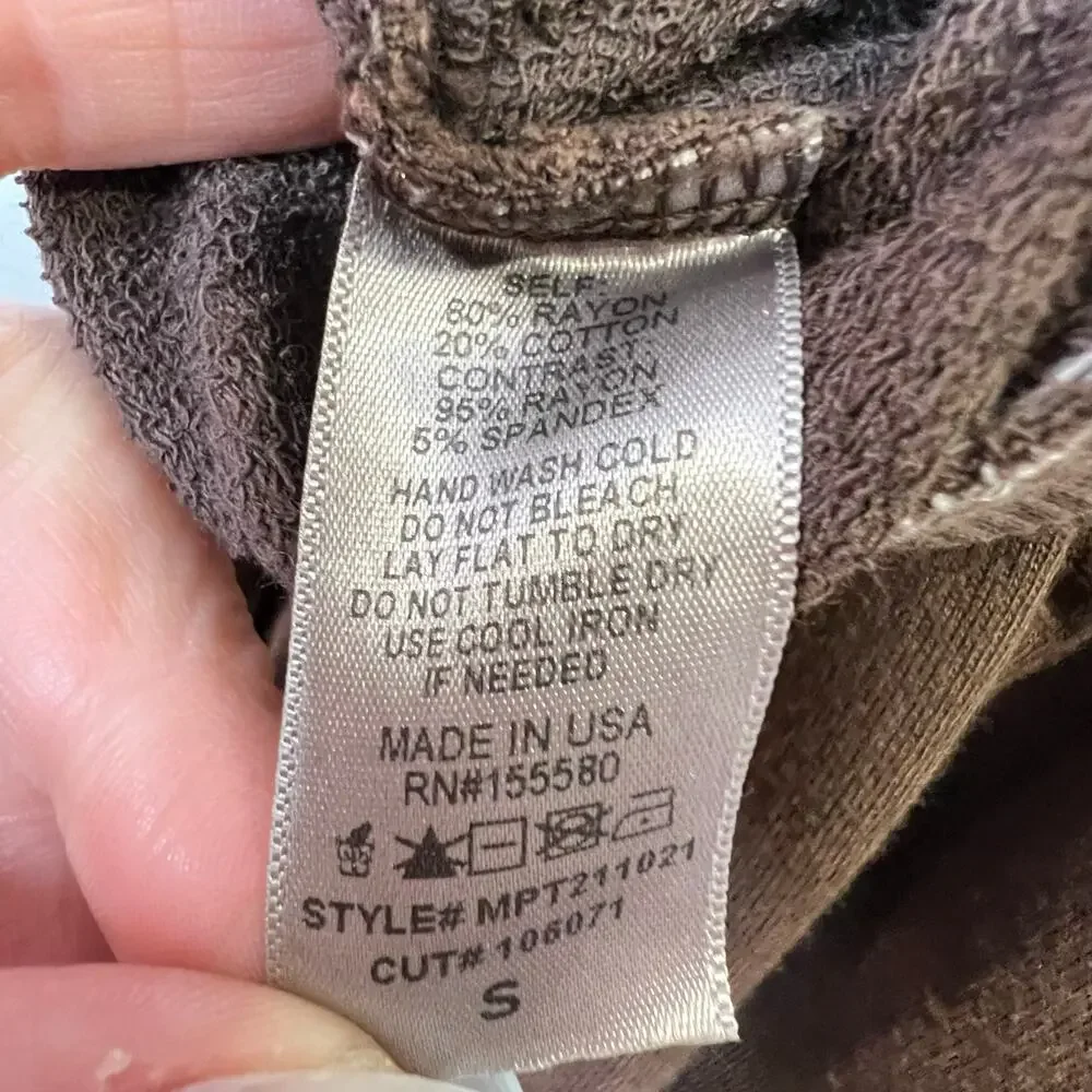 NWOT Free People Movement Freestyle Pants Dark Brown - Size Small Available - Picture 6 of 8